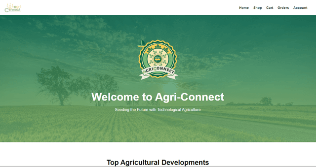 Agriconnect E-commerce Web App card