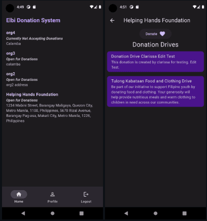 Elbi Donation System card